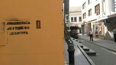  "Srebrenica" i "Mladić" u centru Banjaluke FOTO 