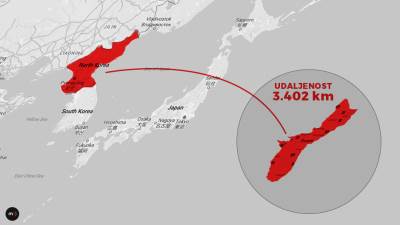  Strah od Koreje: "Atomski s leva" za Guam i Japan 