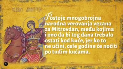  MITROV DANAK: Danas ostanite kod kuće 
