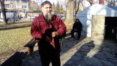  Štrajkači u parku Mladen Stojanović 