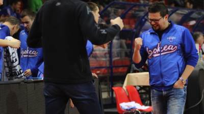  Žarko Milaković i Aljoša Janković nakon pobjede protiv Budućnosti 