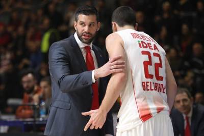  Trener KK Crvena zvezda Dušan Alimpijević poslije PAO - Zvezda 
