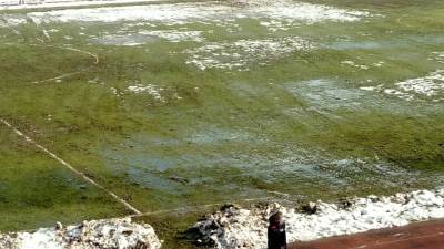  Premijer liga BiH derbi Borac- Zrinjski blato, snijeg 