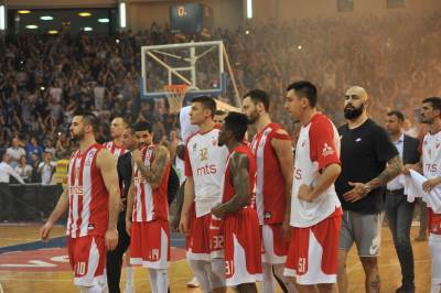  KK crvena zvezda poslije finala ABA lige i poraza od Budućnosti 