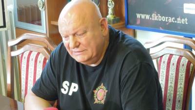  Slavko Petrović poslije Borac - Sloboda 2:0 