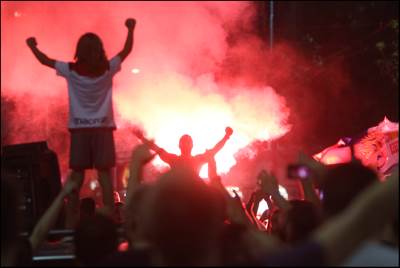  Crvena zvezda Liga šampiona slavlje Beograd 