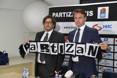  KK Partizan predstavljanje Andrea Trinkijeri 