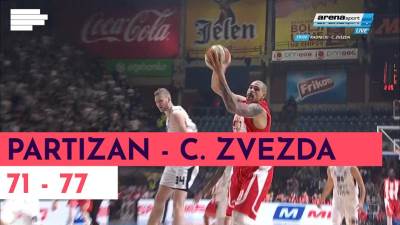  Najbolji potezi derbija: Partizan - Crvena zvezda 71:77 VIDEO 