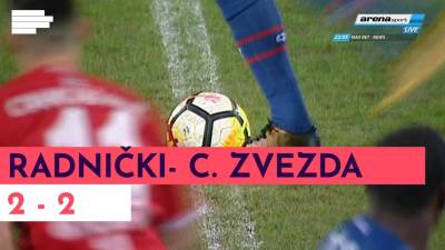  Radnički Niš Crvena zvezda 2:2 VIDEO GOLOVI 