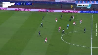  Crvena zvezda PSŽ 0:1 Kavani VIDEO gol faul prije gola 