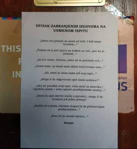  Izgovori na ispitima Crna Gora 