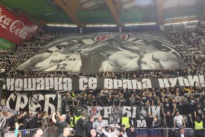  Navijači KK Partizan doputovali iz Španije na derbi Partizan - Zvezda 