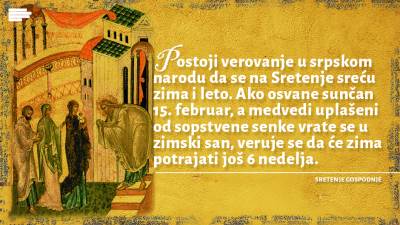  Veliki praznik Sretenje: Šta se danas obavezno radi... 