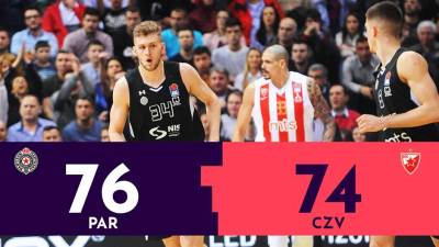  VIDEO: Partizan - Zvezda 76:74, drama u završnici! 