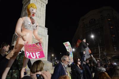  Još jedan opozicioni protest u Beogradu (FOTO) 