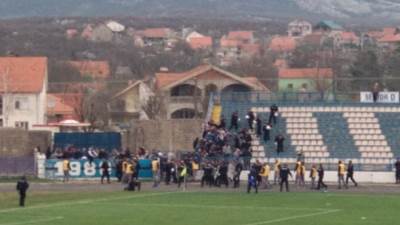  Sutjeska Budućnost 2:2 Varvari incident 