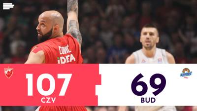  VIDEO: Zvezda - Budućnost 107:69 