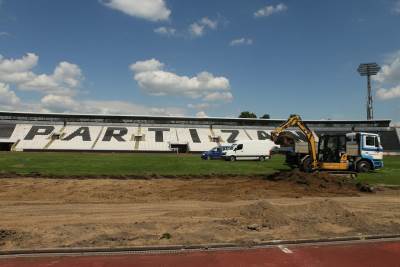  FK Partizan - stadion JNA radovi VIDEO 