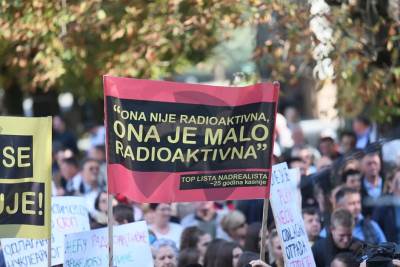  Protest u Novom Gradu zbog radioaktivnog otpada 