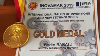  Borko Babalj inovator zlatna medalja proizvod koji neutrališe gluten 