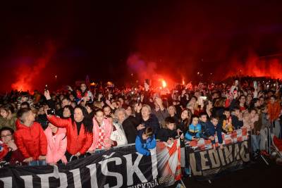  Mostar: Doček rukometaša Hrvatske  