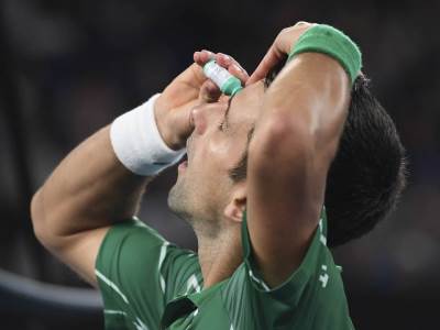  Novak Đoković kapi za oči Miloš Raonić Australian open 