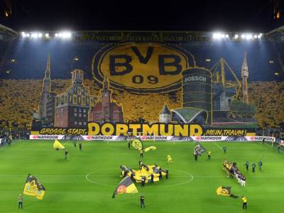  Borusija Dortmund - Ajntraht Frankfurt 22. kolo Bundesliga sjajna koreografija navijača Borusije 
