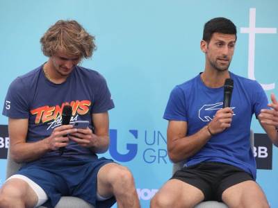  Adria-Tour-grupna-faza-turnira-Novak-Djokovic-protiv-Sase-Zvereva, Damir Džumhur u grupi Dominik Tim 