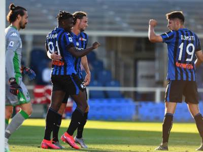  Atalanta - Sasuolo 4:1 Serija A 25. kolo zaostala utakmica 