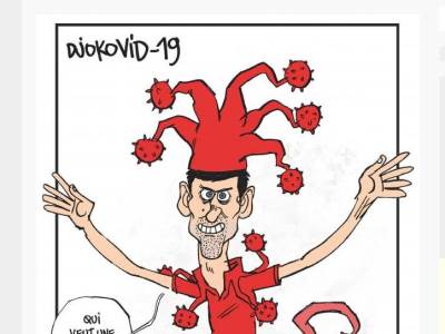  Novak Đoković je [DJOKOVID-19]: Podsmevaju mu se užasnom karikaturom! 