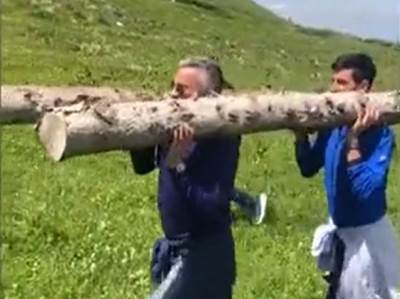  Ovako treniraju Novak i STRONGMEN Srđan: "Vi ste dva ludaka!" (VIDEO) 