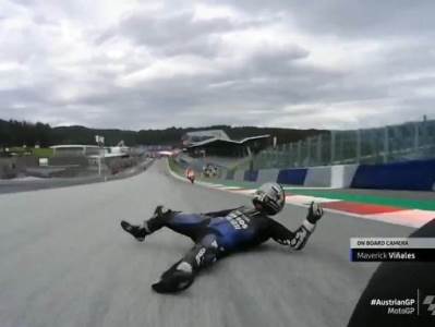  MOTO GP - Vinales skok sa motora otkazale mu kočnice  