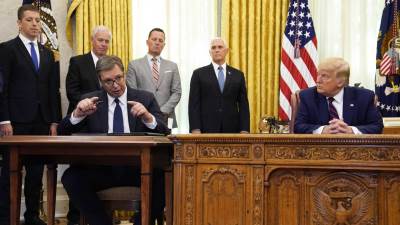  Tramp o sporazumu Srbije i Kosova: Vučić i Hoti su učinili svijet bezbjednijim 