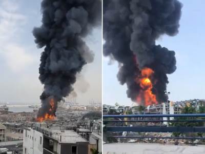 Ponovo haos u Bejrutu: Veliki požar na mjestu gdje se prošlog mjeseca dogodila razorna eksplozija (VIDEO) 