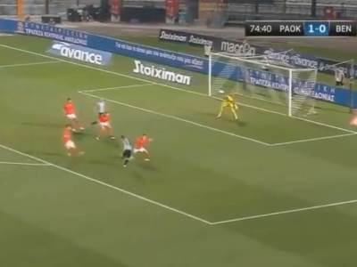  Liga šampiona kvalifikacije PAOK Benfika 2 1 gol Andrija Živković 