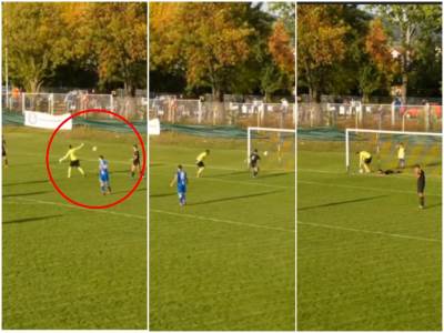  Dinamo Vranje Željezničar autogol golman bacio loptu u svoju mrežu 