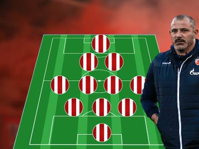  FK Crvena zvezda formacija 3-4-2-1 