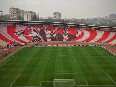  Liga Evrope Crvena zvezda - Slovan koreografija Delije 