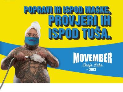  Movember 2020: “Popravi ih ispod maske, provjeri ih ispod tuša” 