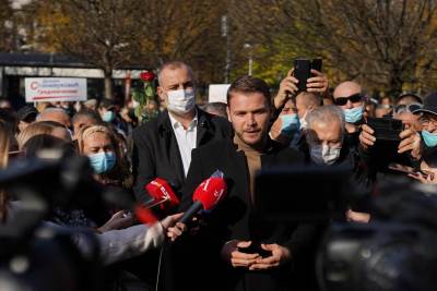  Stanivuković na Trgu Krajine: Volio bih obaviti više razgovora sa Radojičićem 