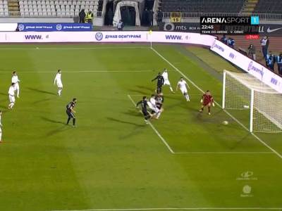  fk-partizan-nikola-stulic-prvi-gol-prvenac-seniori-superliga-fudbal 