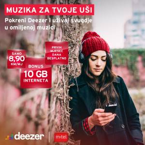  Muzika za tvoje uši: Deezer je stigao u m:tel! 