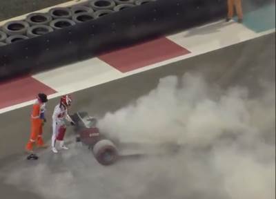  Formula 1 Kimi Raikonen zapalio se bolid 