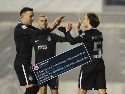  "Prozivke" Partizana i Voždovca na Tviteru: "Zmajevi" pecnuli Lazara Markovića 