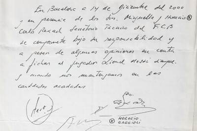  Mesi Barselona ugovor na salveti prošlo 20 godina 