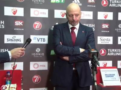  Saša Obradović teško mu pao poraz Crvena zvezda Alba 