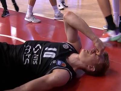  KK Partizan Ognjen JAramaz o povredi Dobio sam udarac sutra ćemo znati 