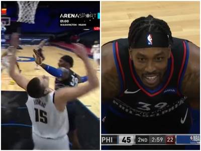  nikola-jokic-dvajt-hauard-udarac-po-licu-slucajno-namerno-denver-filadelfija-nba-video 