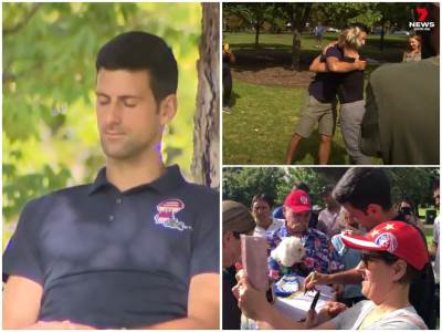 Novak izašao da meditira, grlio plavušu i učio novi sport: Đoković digao Australiju na noge, svuda ga prate! (FOTO) 