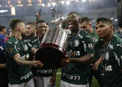  Kopa Libertadores Palmeiras titula navijači proslava 